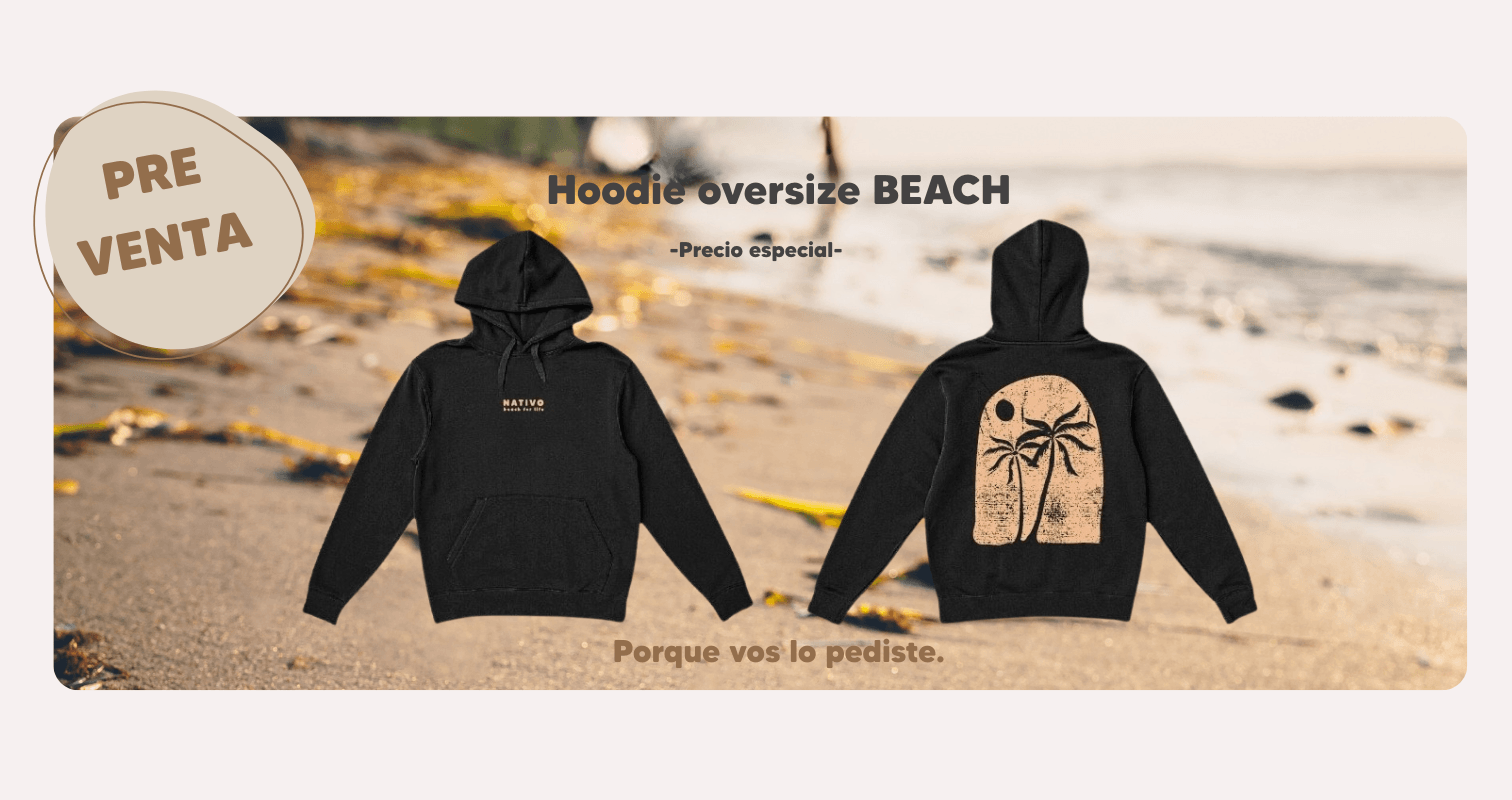 PREVENTA Hoodie oversize Beach