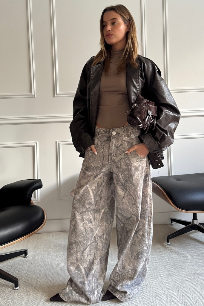 Baggy estampado - gris