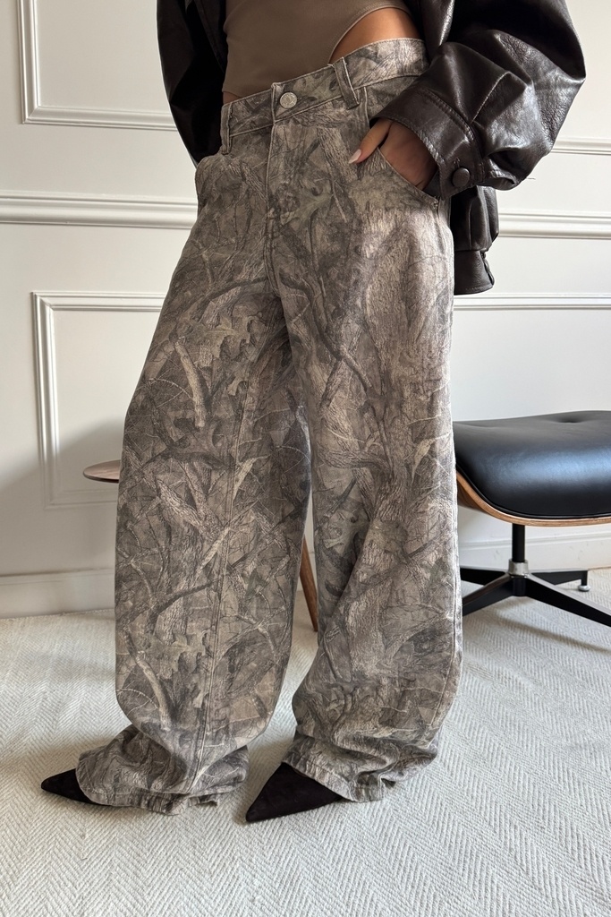 Baggy estampado - gris