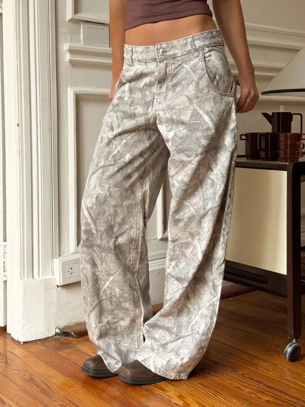 Baggy estampado - gris