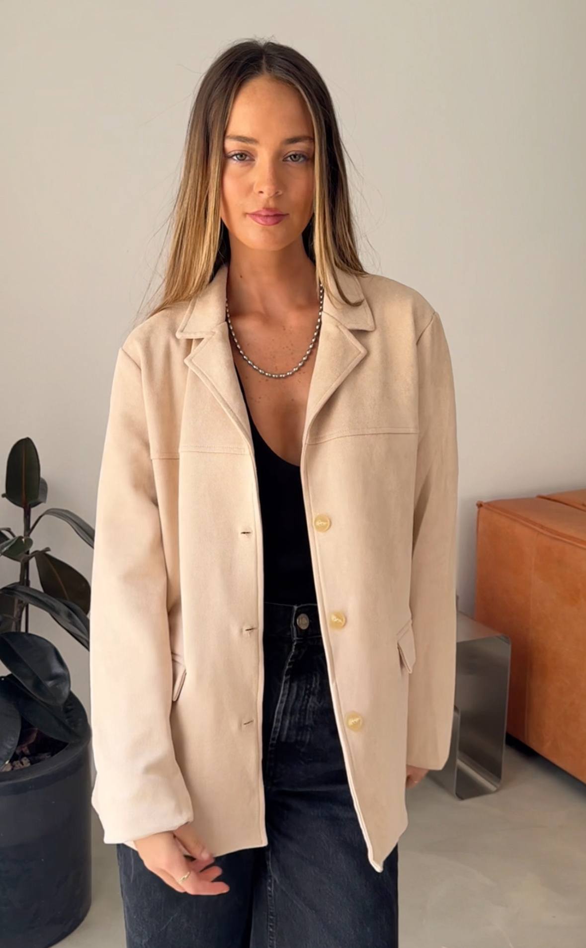 Suede Blazer