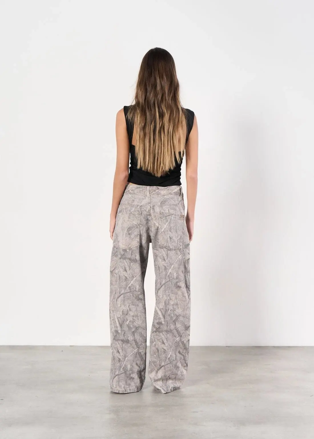 Baggy estampado - gris