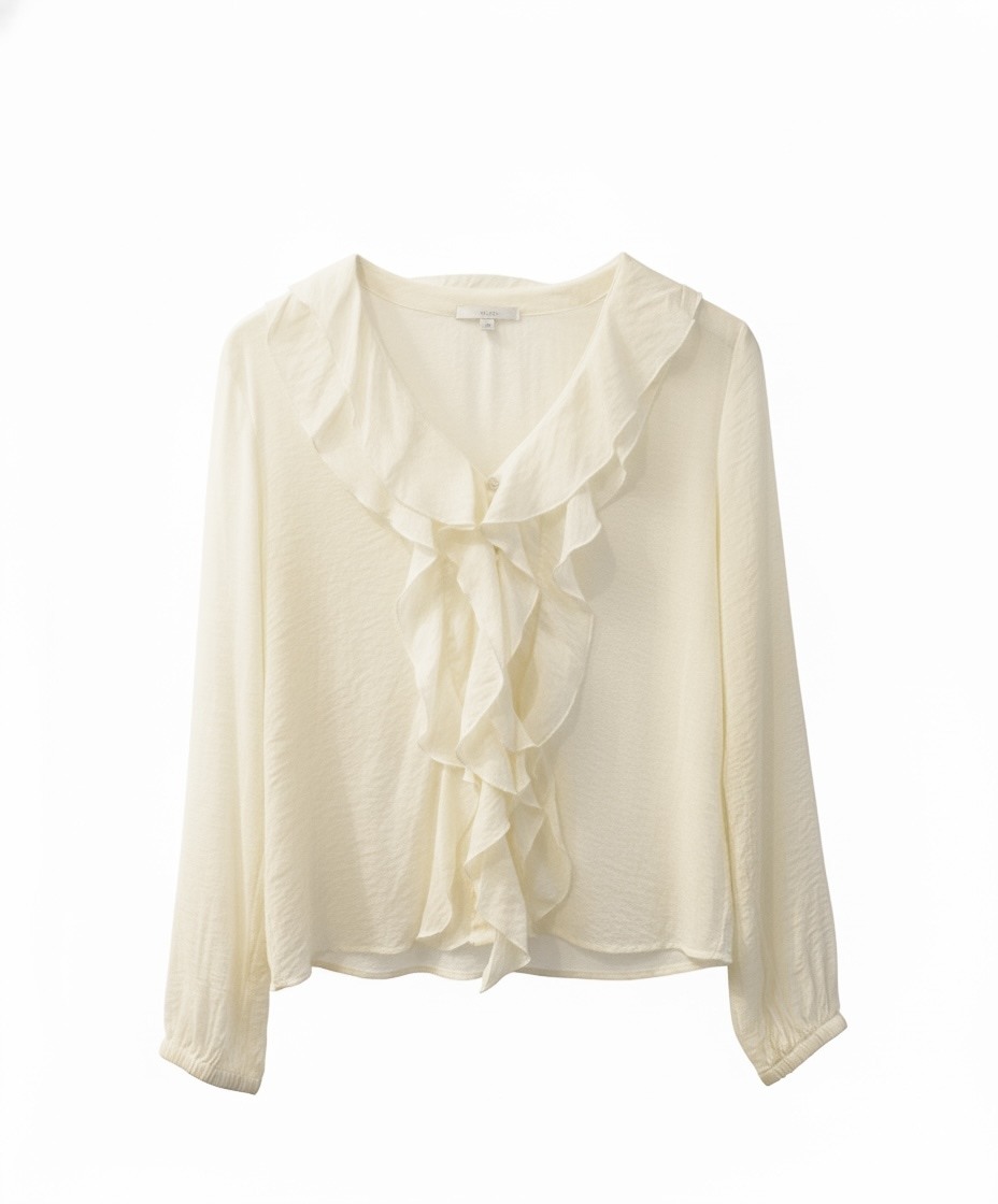 Camisa Boho - butter yellow