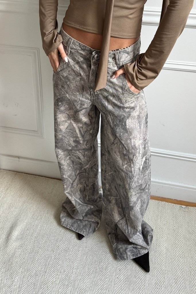 Baggy estampado - gris