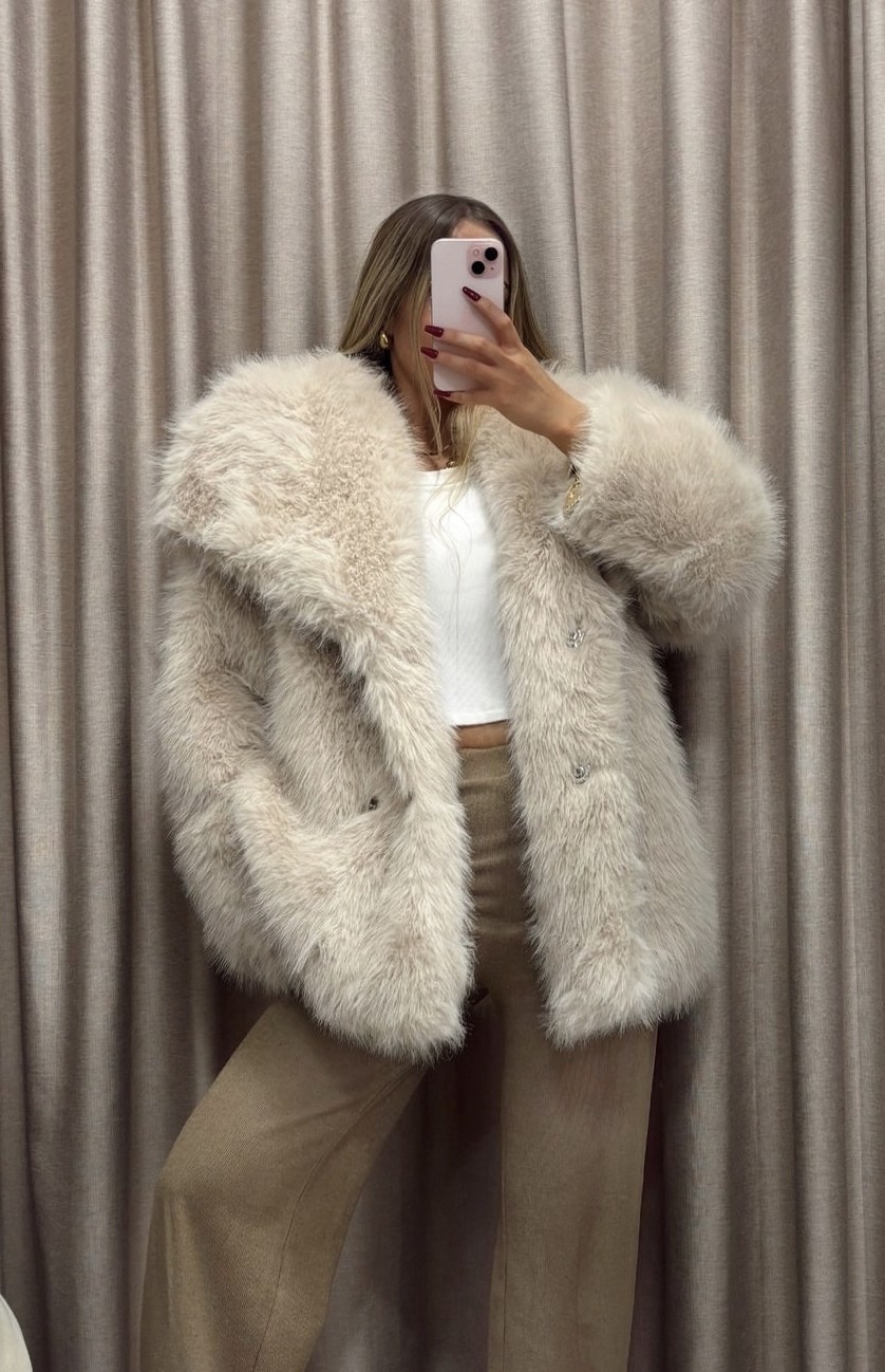 Campera Fur Oversized