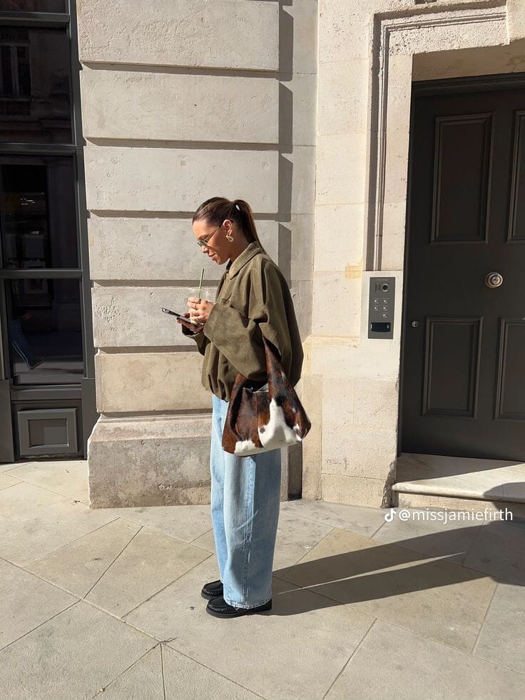 Campera Bomber - efecto ante