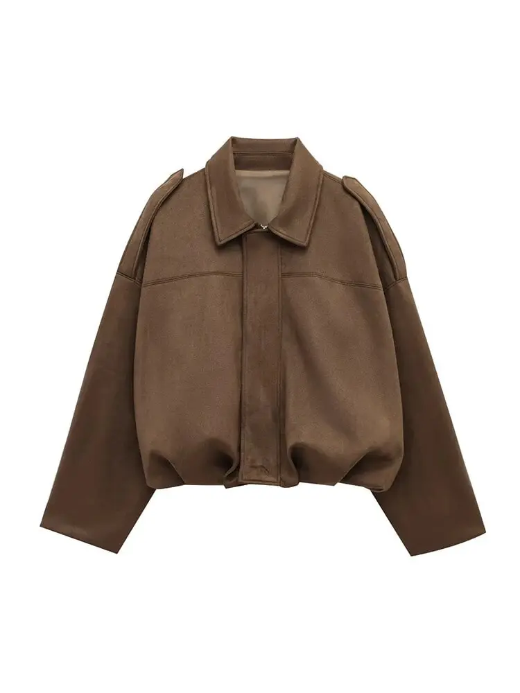 Campera Bomber - efecto ante