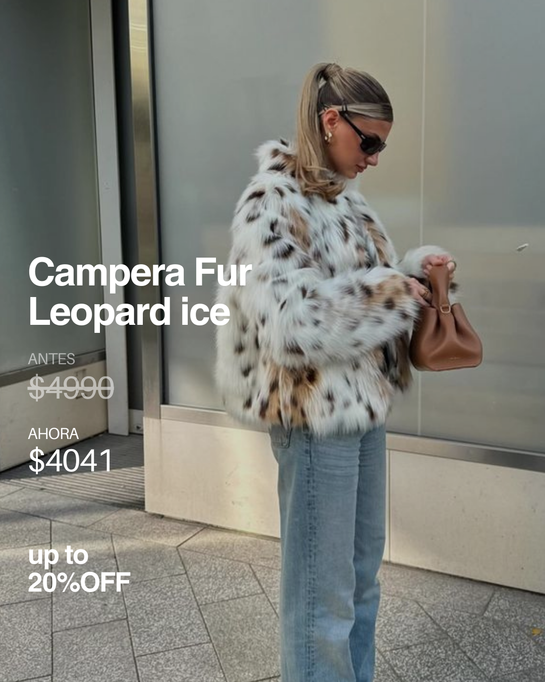 campera fur leopard ice