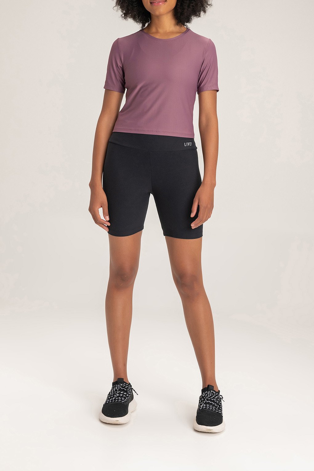 REMERA CROPPED RIB