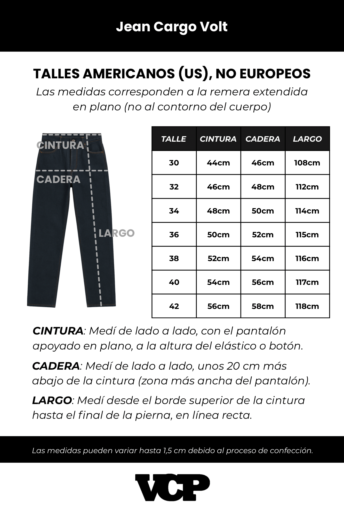 Jean Cargo Volt
